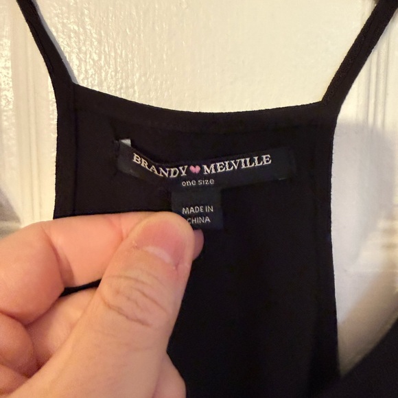 Brandy Melville Black Strappy Romper - Picture 2 of 4